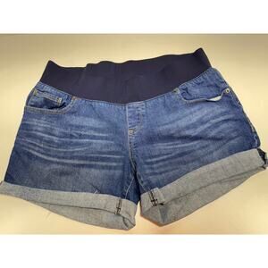 Great Expectations Maternity Medium Wash Large (12-14) Denim Shorts